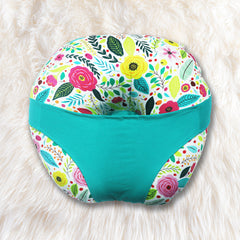 KRADYL KROFT 5in1 Baby Feeding Pillow with 100% Cotton Detachable Cover Belt and Baby Hoop - Umame Flora