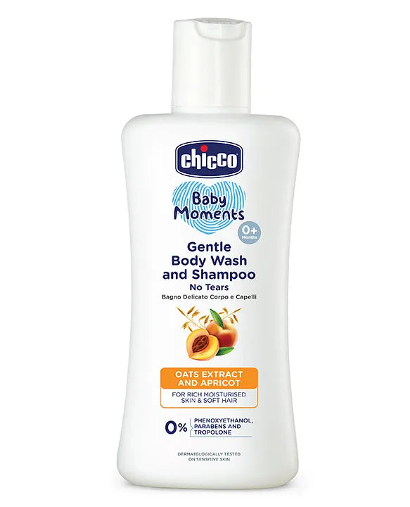 Chicco Baby Moments Gentle Body Wash And Shampoo - 100 ml