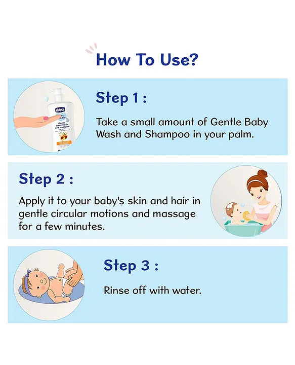 Chicco Baby Moments Gentle Body Wash And Shampoo - 100 ml