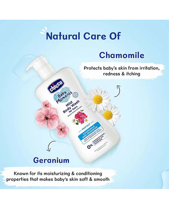 Chicco Baby Moments Mild Body Wash Protect  - 500 ml