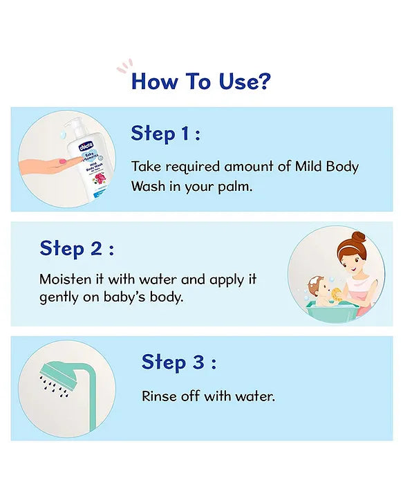 Chicco Baby Moments Mild Body Wash Protect  - 500 ml