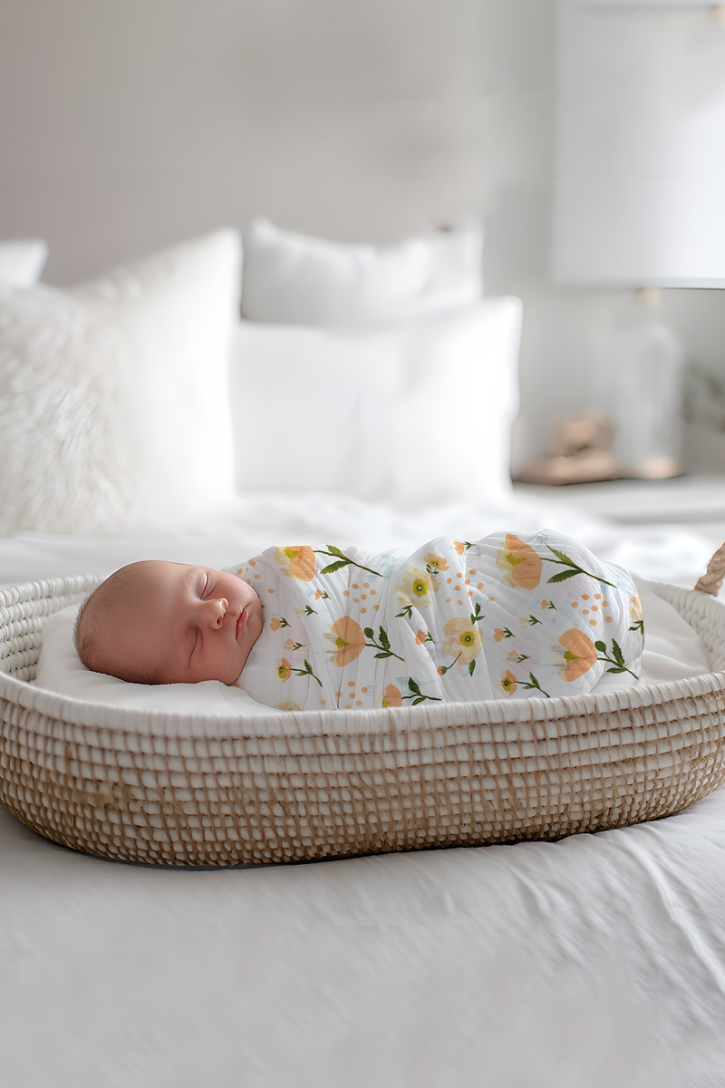 Muslin Swaddle for Infants 100 X 120 Cms - Tulip