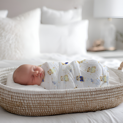 Muslin Swaddle for Infants 100 X 120 Cms - Bear Hug