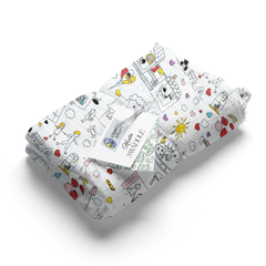 Muslin Swaddle for Infants 100 X 120 Cms - Doodle