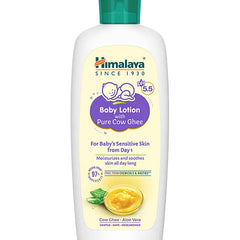 Himalaya Babycare Ghee Himalaya Baby Lotion with Pure Cow Ghee 200ml|pH 5.5|For Sensitive Baby Skin from Day 1|Upto 24-hr Moisture|Dermatologically Tested|Safe for Newborns|Aloe Vera