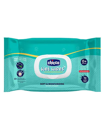 Chicco Comfypro Diaper Pants Medium - 30 Pieces &  Wet Wipes with Fliptop - 72 Wipes