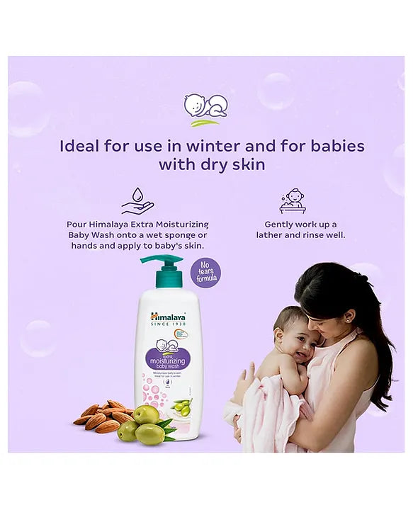 Himalaya Babycare Extra Moisturizing Baby Wash -  600 ml