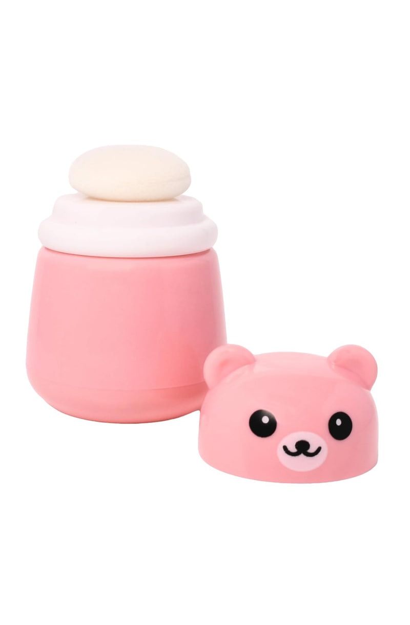 Pink Baby Powder Puff | Baby Powder Puff With Box | Powder Puff With Box Holder Container | Powder Puff For Babies | Puff Powder Box