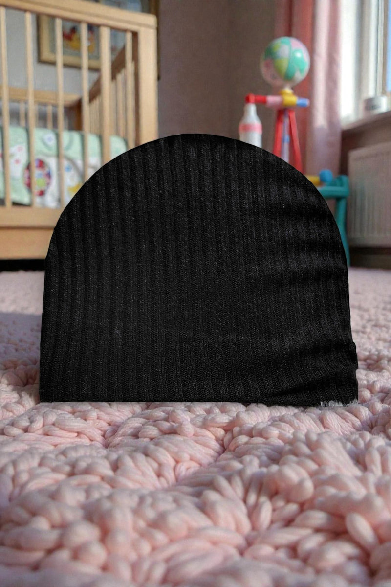 Kradyl Kroft Baby Girl Turban Cap | Stretchy Fabric | Good Fit - Black