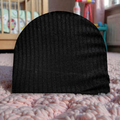 Kradyl Kroft Baby Girl Turban Cap | Stretchy Fabric | Good Fit - Black