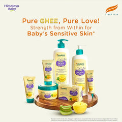 Himalaya Babycare Ghee Himalaya Baby Lotion with Pure Cow Ghee 200ml|pH 5.5|For Sensitive Baby Skin from Day 1|Upto 24-hr Moisture|Dermatologically Tested|Safe for Newborns|Aloe Vera