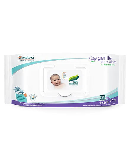 Himalaya Herbal Total Care Baby Pants Style Diapers Extra Large - 54 Pieces &  Baby Wipes - 72 Pieces