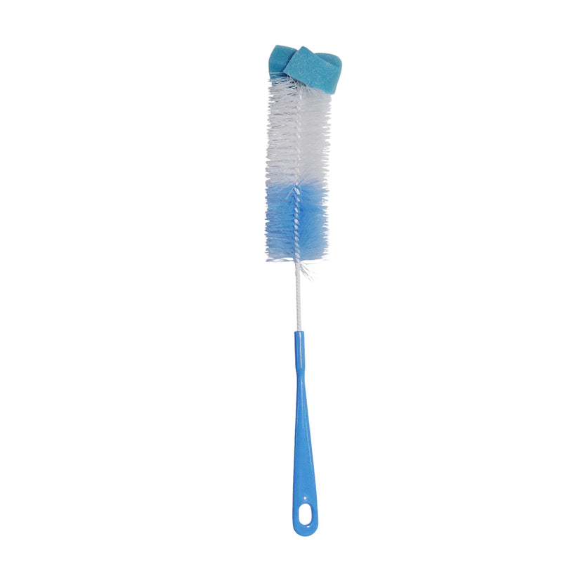 Kradyl Kroft Basic Nylon Bristle Baby Feeding Bottle Cleaning Brush & Nipple Cleaner | Ergonomic Handle | Easy to Clean Narrow & Wide Neck Feeding Bottles | BPA Free, Easy Hanging Storage