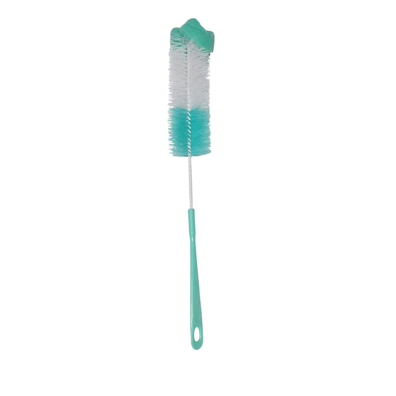 Kradyl Kroft Basic Nylon Bristle Baby Feeding Bottle Cleaning Brush & Nipple Cleaner | Ergonomic Handle | Easy to Clean Narrow & Wide Neck Feeding Bottles | BPA Free, Easy Hanging Storage