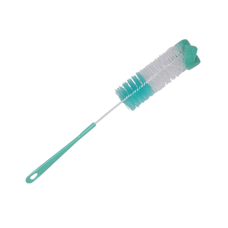 Kradyl Kroft Basic Nylon Bristle Baby Feeding Bottle Cleaning Brush & Nipple Cleaner | Ergonomic Handle | Easy to Clean Narrow & Wide Neck Feeding Bottles | BPA Free, Easy Hanging Storage