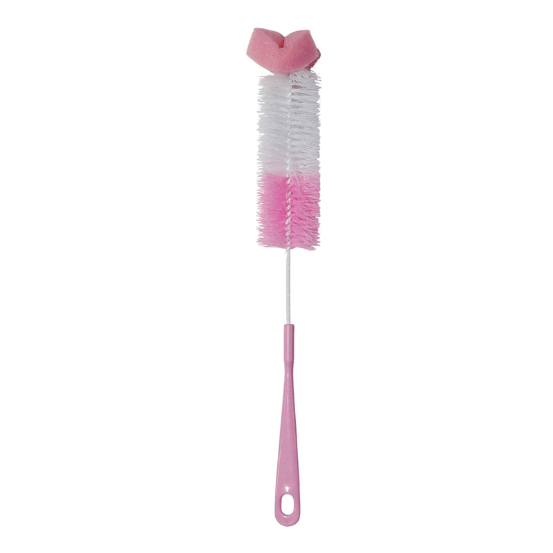 Kradyl Kroft Basic Nylon Bristle Baby Feeding Bottle Cleaning Brush & Nipple Cleaner | Ergonomic Handle | Easy to Clean Narrow & Wide Neck Feeding Bottles | BPA Free, Easy Hanging Storage