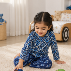 Blue Hex - Baby 100% Cotton Coord Set