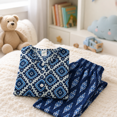 Blue Hex - Baby 100% Cotton Coord Set
