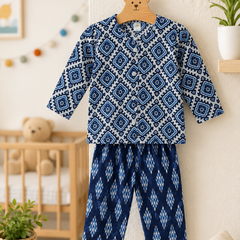 Blue Hex - Baby 100% Cotton Coord Set