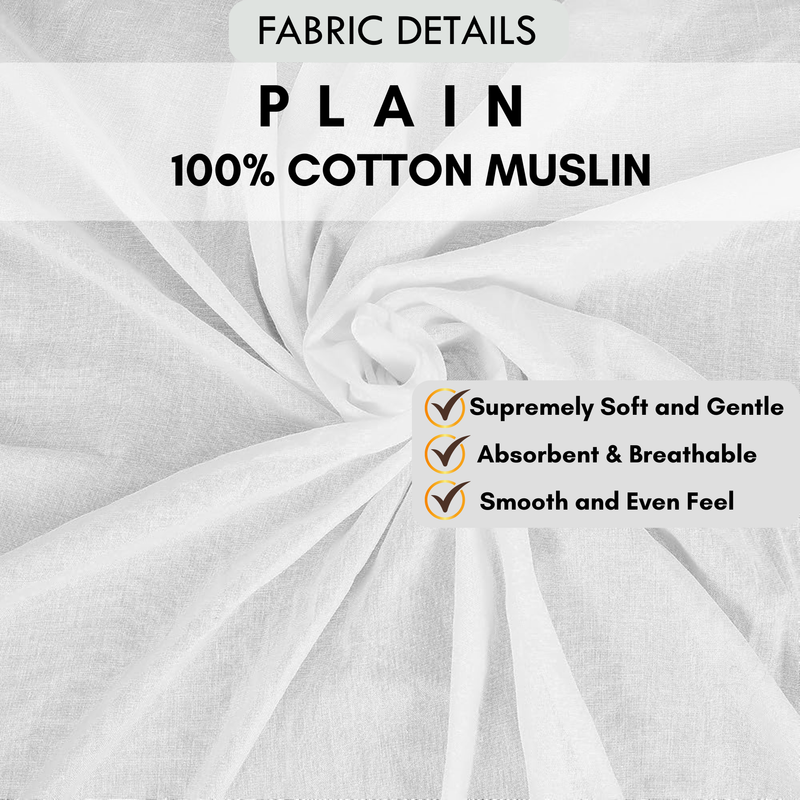 Set of 4 100% Plain Cotton Muslin Jhablas |Front Open Short Sleeves Baby Jhablas | Sadra Soft Cotton