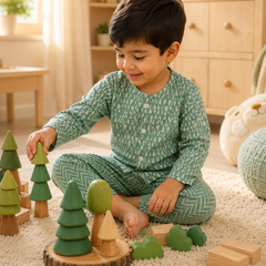Green Kafe -  Baby 100% Cotton Coord Set