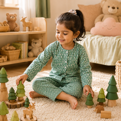 Green Kafe -  Baby 100% Cotton Coord Set