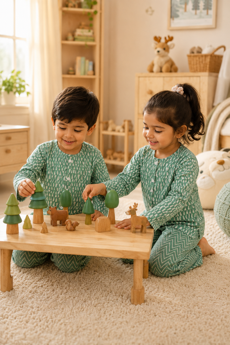 Green Kafe -  Baby 100% Cotton Coord Set