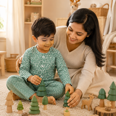 Green Kafe -  Baby 100% Cotton Coord Set