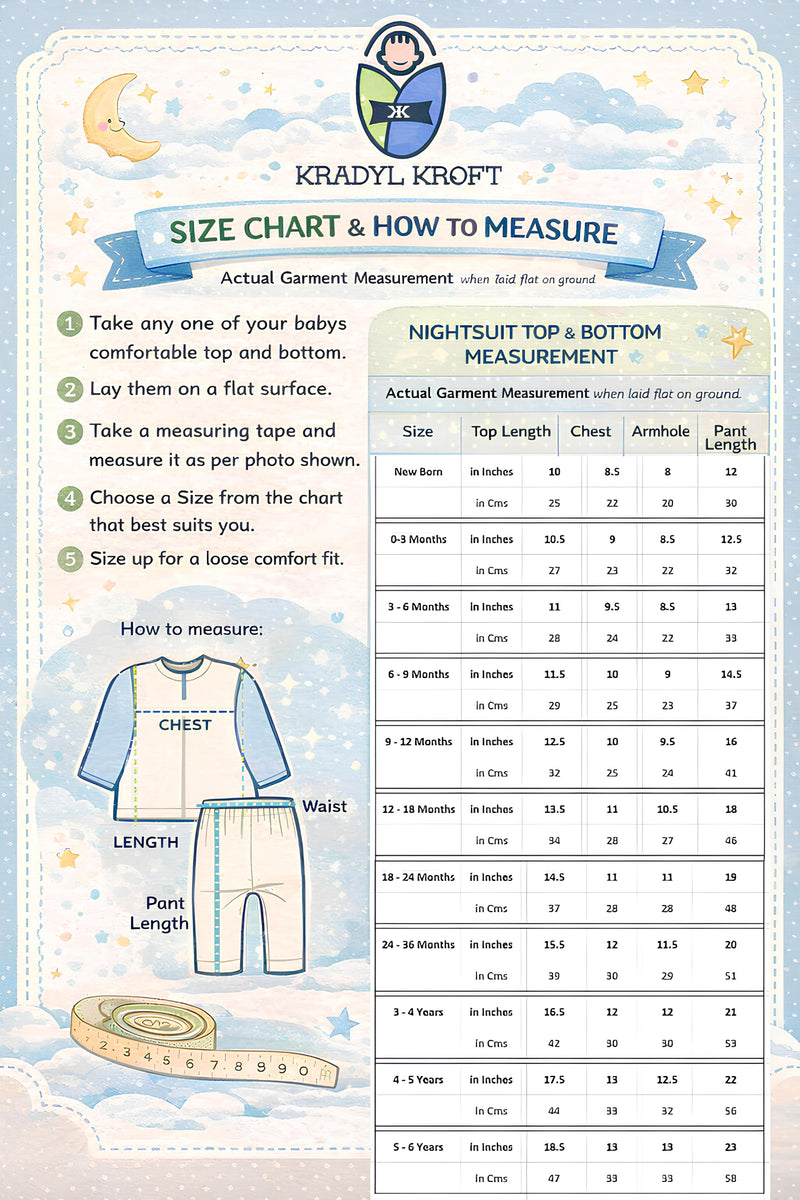 Bear Story| Premium Crinkled Double Layered Soft Unisex Muslin Set for New Born to 6 Years