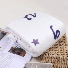 Purple Moon- Milestone Blanket Quilt with 6 Milestone Cards and Markers