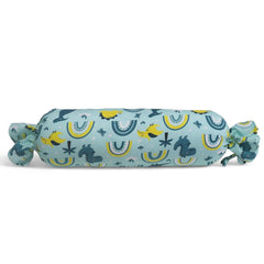 Teal Dinos - Set of 2 Side Pillows for Kids above 12 Years