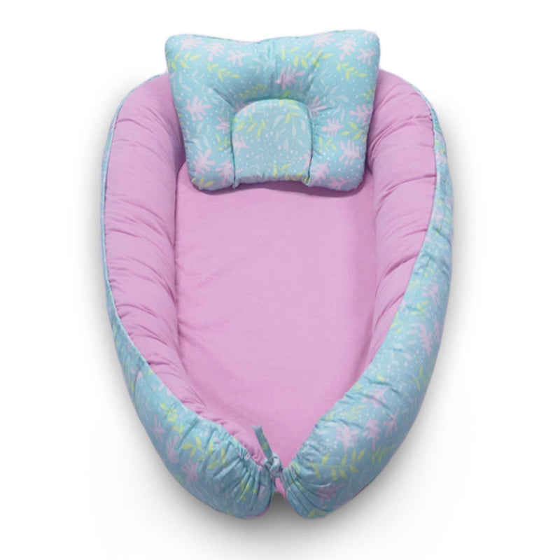 Kradyl Kroft Baby Boat Bed for Babies & Infants | Portable Baby Bedding Set with Pillow | Removable Covers | Double Side Baby Sleeping Bed | Baby Sleeping Pod (Tweety)