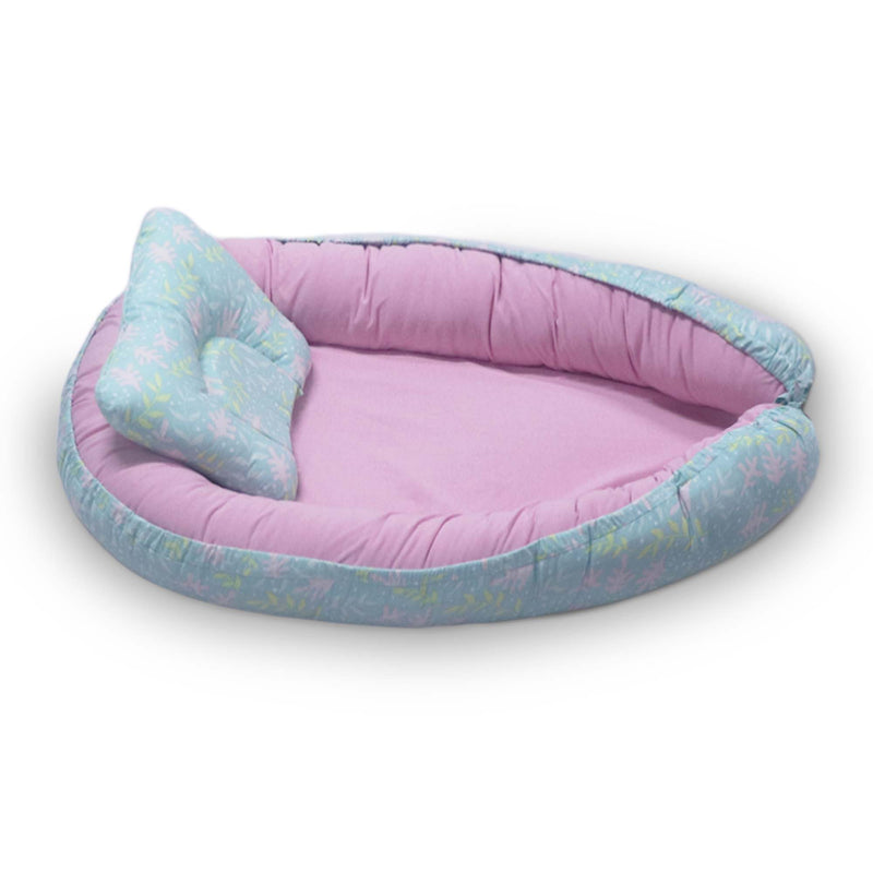 Kradyl Kroft Baby Boat Bed for Babies & Infants | Portable Baby Bedding Set with Pillow | Removable Covers | Double Side Baby Sleeping Bed | Baby Sleeping Pod (Tweety)