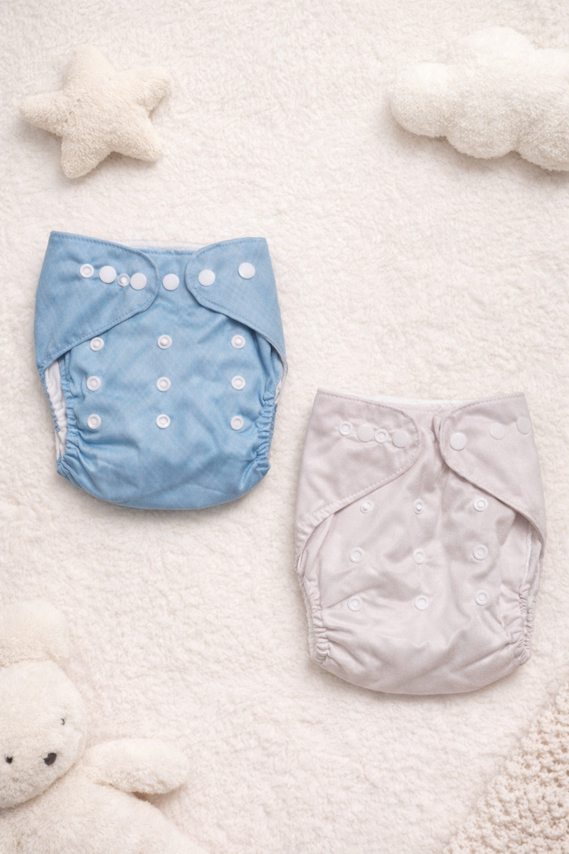 Adjustable Reusable Diaper Pants - Duo