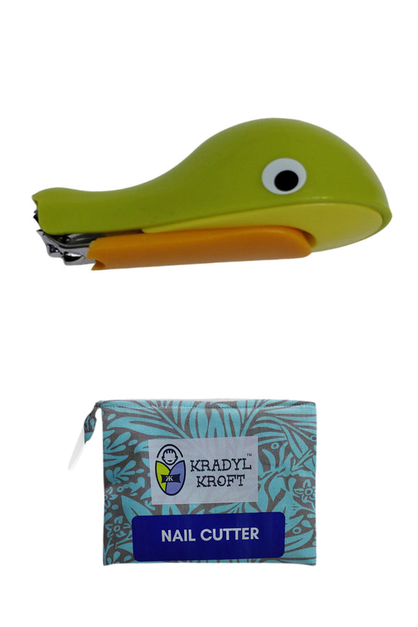 Kradyl Kroft Nail Clipper - Whale Edition, Colorful Baby Nail Clipper, Nail Cutter, Safe Infant Grooming Tool