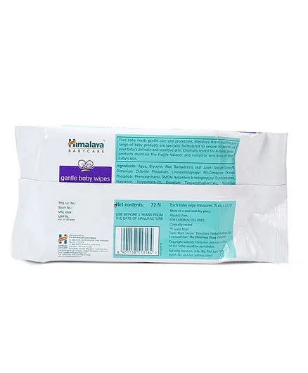 Himalaya Herbal Total Care Baby Pants Style Diapers Large - 54 Pieces & Baby Wipes - 72 Pieces