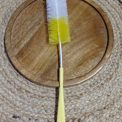 Kradyl Kroft Basic Nylon Bristle Baby Feeding Bottle Cleaning Brush & Nipple Cleaner | Ergonomic Handle | Easy to Clean Narrow & Wide Neck Feeding Bottles | BPA Free, Easy Hanging Storage