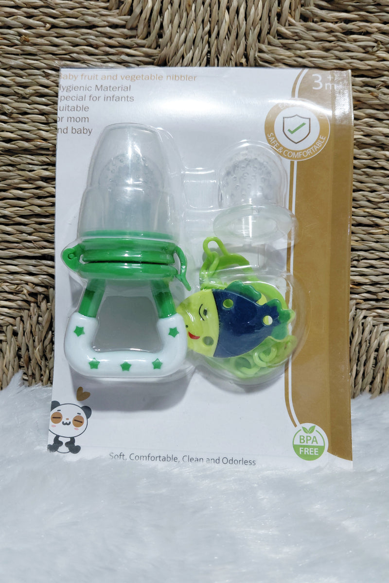 Kradyl Kroft Silicone Food/Fruit Nibbler with Extra Mesh, Soft Pacifier/Feeder, Teether for Baby, Infant