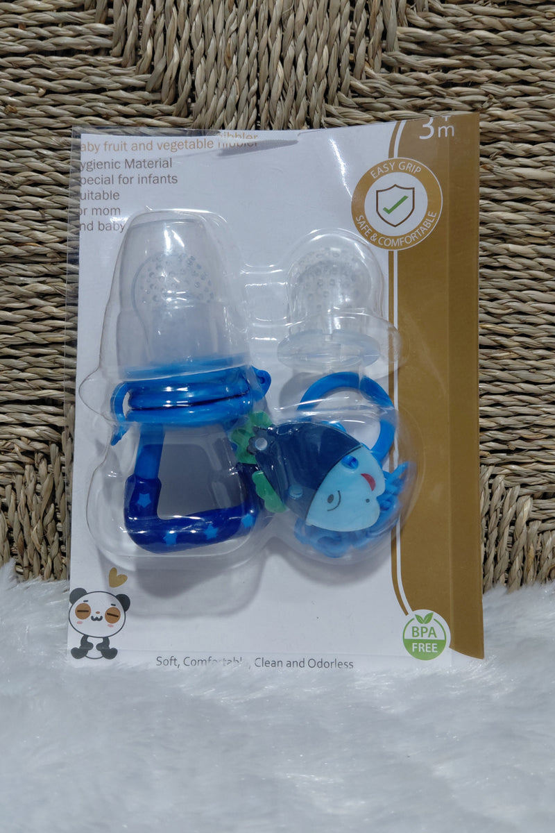 Kradyl Kroft Silicone Food/Fruit Nibbler with Extra Mesh, Soft Pacifier/Feeder, Teether for Baby, Infant