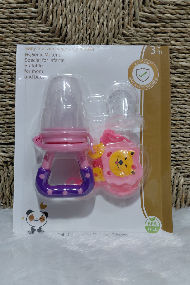 Kradyl Kroft Silicone Food/Fruit Nibbler with Extra Mesh, Soft Pacifier/Feeder, Teether for Baby, Infant