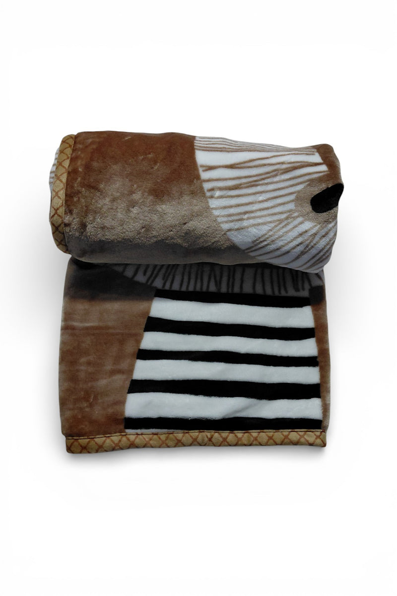 Kradyl Kroft Plush Double Layered Velvet with Two Side Printed Kids Blanket - Brave