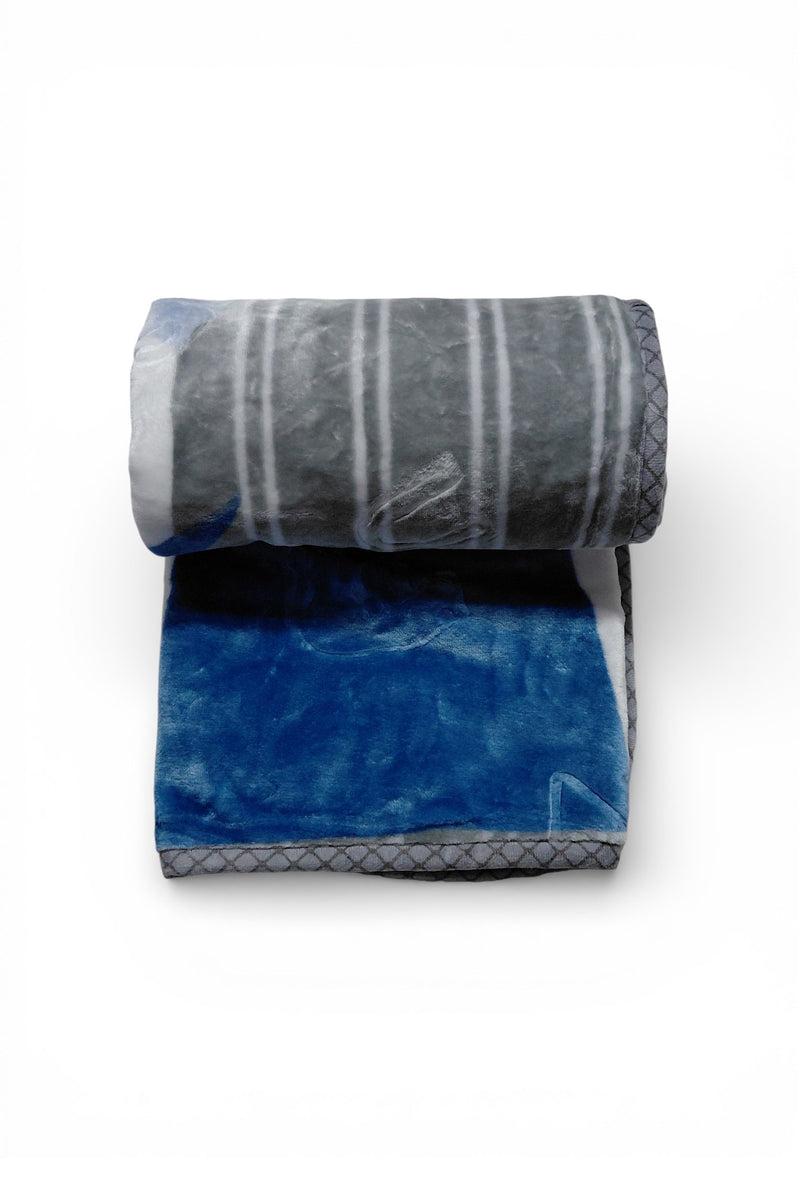 Kradyl Kroft Plush Double Layered Velvet with Two Side Printed Kids Blanket - Grey Panda