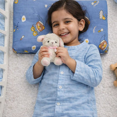 Kradyl Kroft Cervical Memory Foam Pillow for Kids 3 to 8 Yrs - Party Bear
