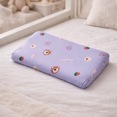Kradyl Kroft Cervical Memory Foam Pillow for Kids 3 to 8 Yrs - Purple Lotso