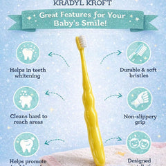 Long Sleek Soft Tooth Brush for 2 to 6 Years - Blue