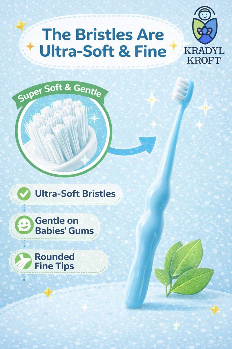 Long Sleek Soft Tooth Brush for 2 to 6 Years - Blue