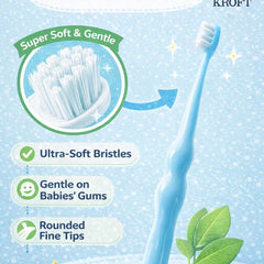 Long Sleek Soft Tooth Brush for 2 to 6 Years - Blue