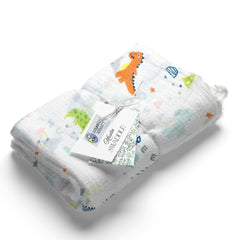 Muslin Swaddle for Infants 100 X 120 Cms - Little Dino