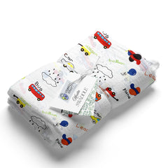 Muslin Swaddle for Infants 100 X 120 Cms - Little Bus