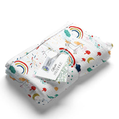 Muslin Swaddle for Infants 100 X 120 Cms - Rainbow